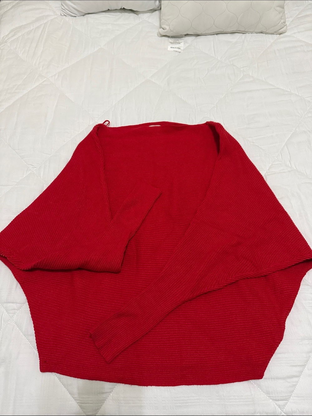 Philosophy Ribbed Sweater in Red